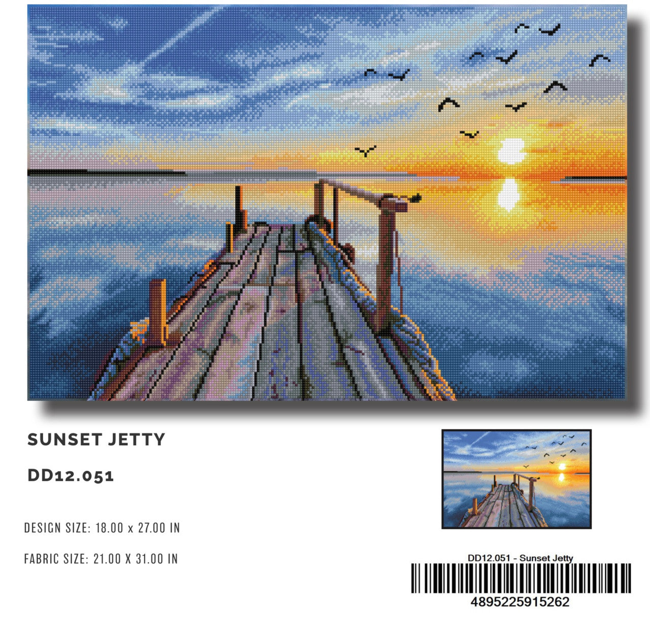 Embarcadero al atardecer Diamond Dotz